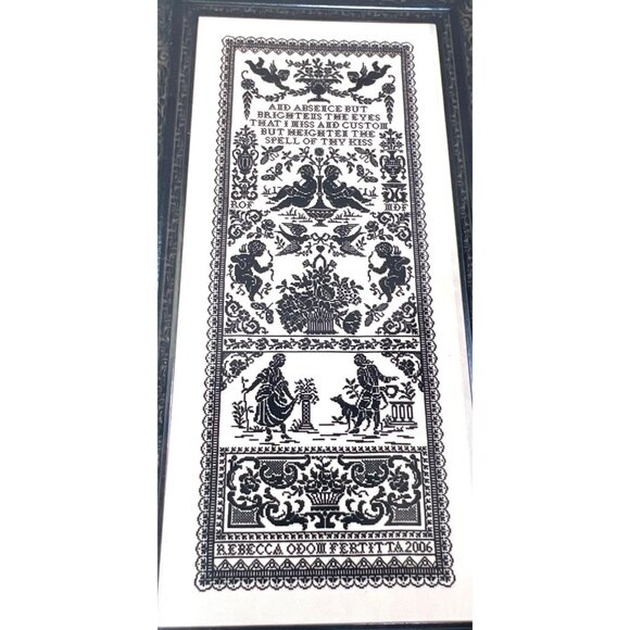 "Beloved" Cross Stitch Pattern By A Stitchers Hands 200 x 520 SS007 - Picture 1 of 3